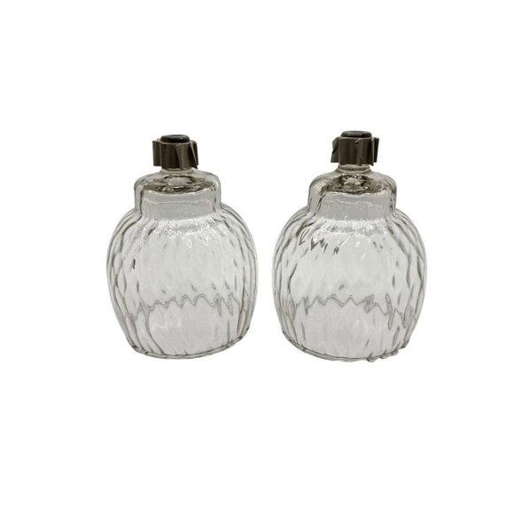 Home Interiors Diamond Optic Peg Votive Candle Holders 1214 BL Set of 2 - Picture 7 of 14